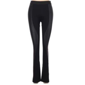 BCBGMAXAZRIA | Faux Leather Panel Leggings Small